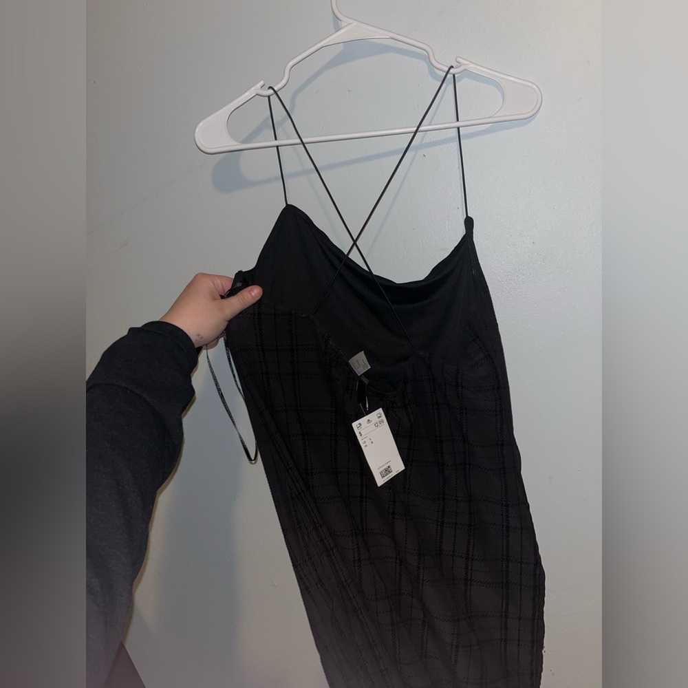 H&M Black Spaghetti Strap Dress (NWT) - Picture 2 of 3